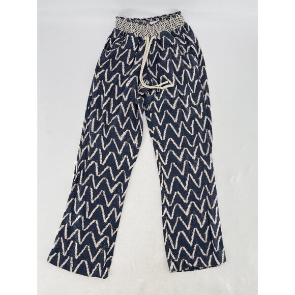 Cali 1850‎ Linen Blend Pockets Pull On Pants S Beach Bohemian Festival Preppy - Picture 3 of 11